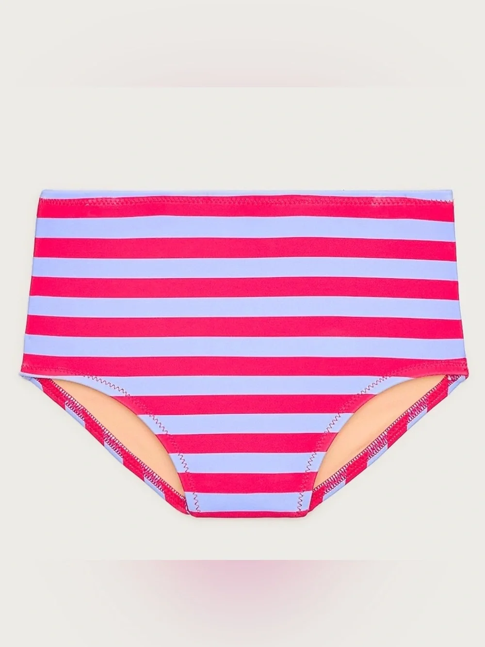 J.Crew Girls' paneled Striped Swim Bottoms in Red and Light Blue size 12